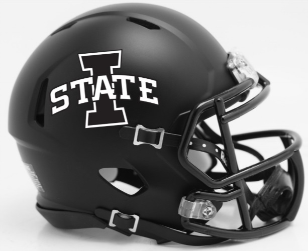 Iowa State Cyclones Helmet Riddell Replica Mini Speed Style Satin Black Iowa State Cyclones Helmet Riddell Replica Mini Speed Style Satin Black