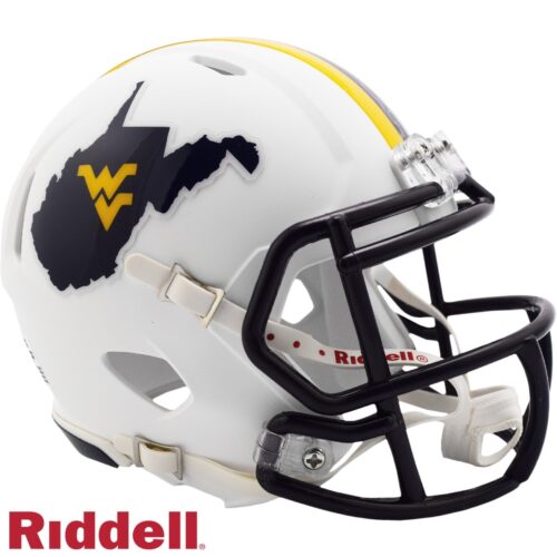 West Virginia Mountaineers Helmet Riddell Replica Mini Speed Style Country Roads