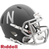 Nebraska Cornhuskers Helmet Riddell Replica Mini Speed Style Slate Alternate