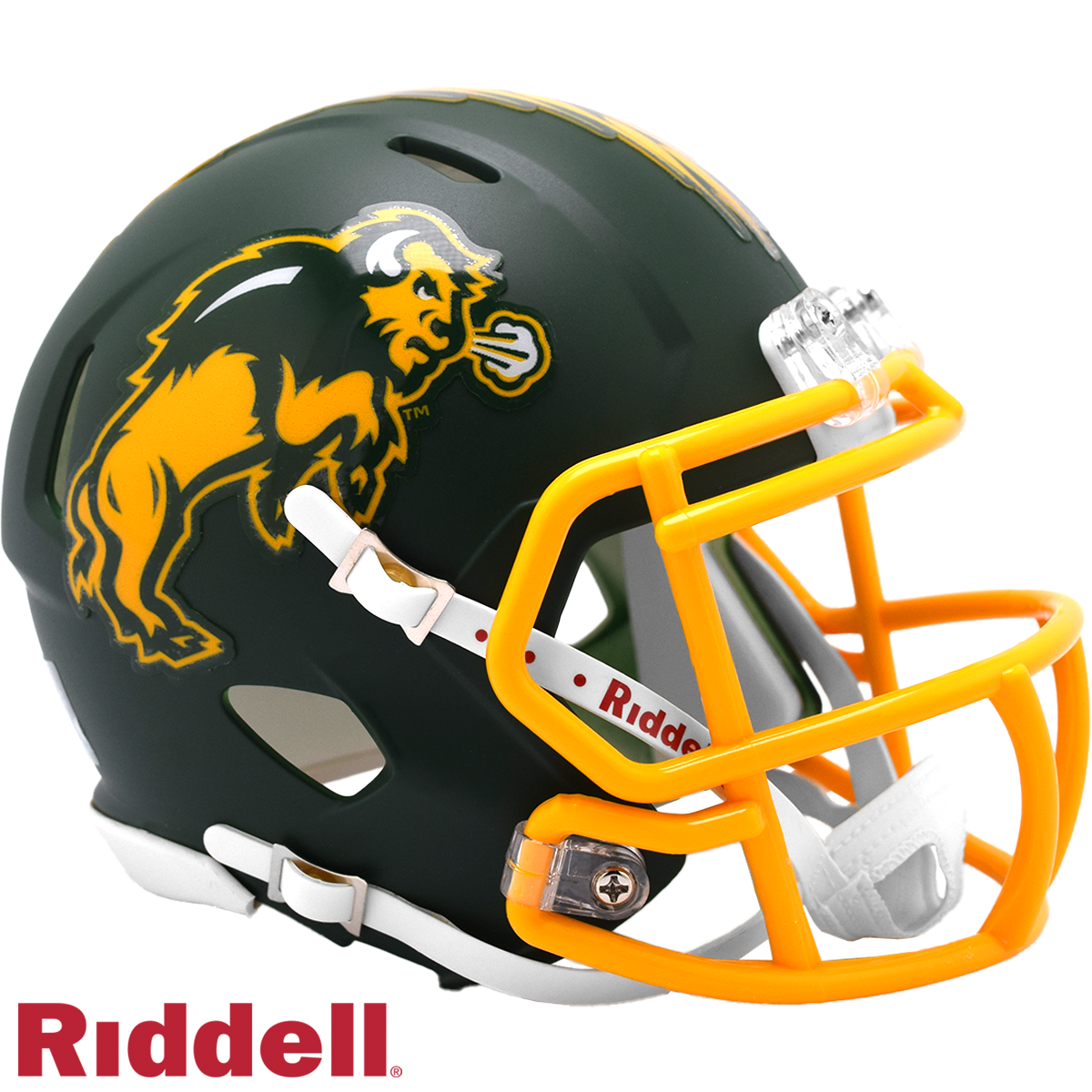 North Dakota State Bison Helmet Riddell Replica Mini Speed Style Harvest Design North Dakota State Bison Helmet Riddell Replica Mini Speed Style Harvest Design