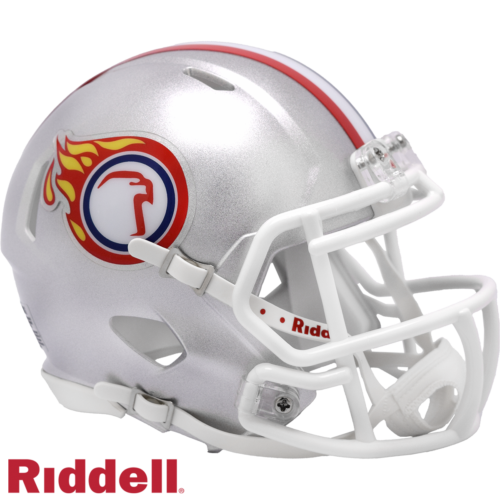 Liberty Flames Helmet Riddell Replica Mini Speed Style Silver Eagle Design
