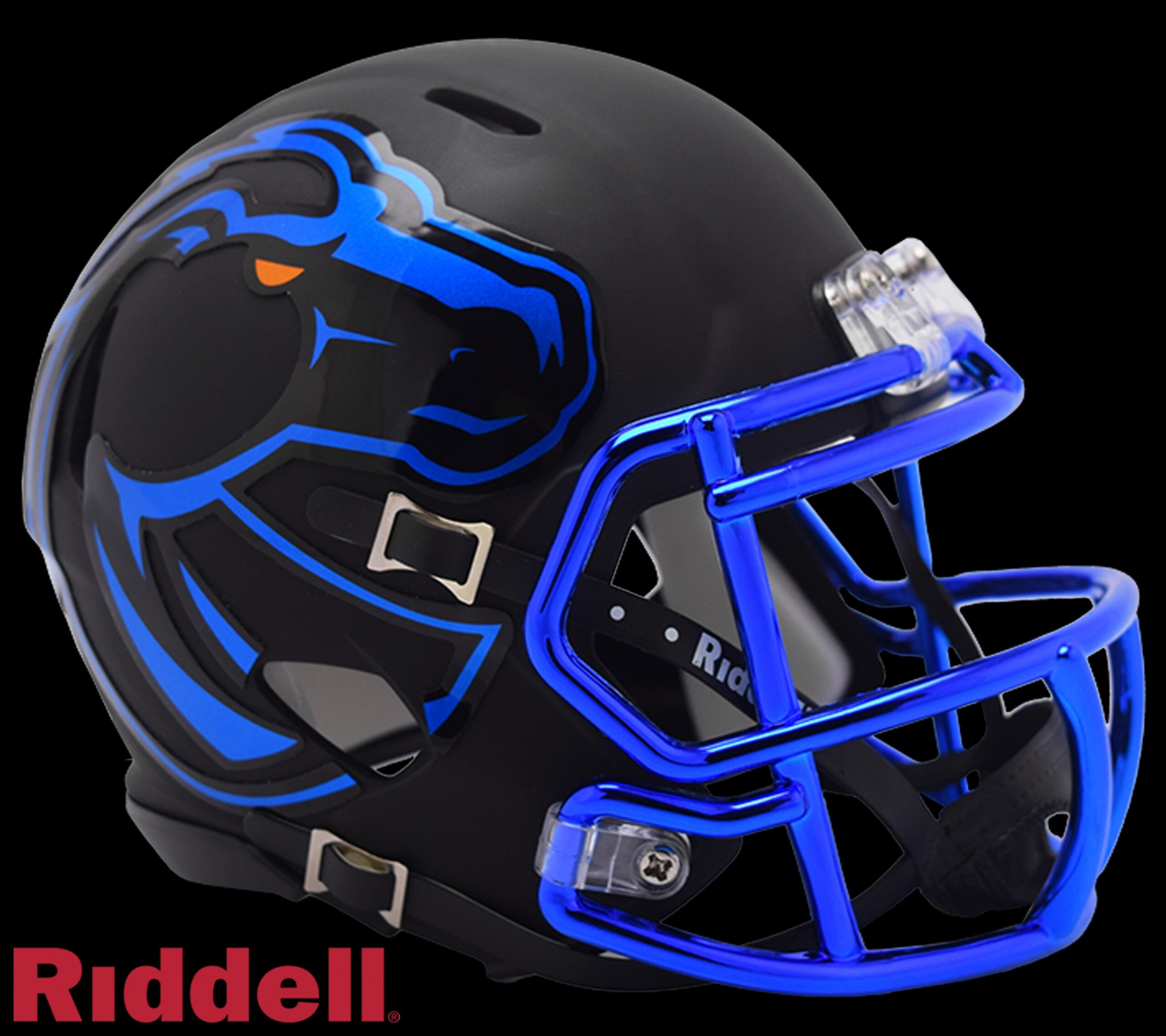 Boise State Broncos Helmet Riddell Replica Mini Speed Style Matte Black 2024 Boise State Broncos Helmet Riddell Replica Mini Speed Style Matte Black 2024