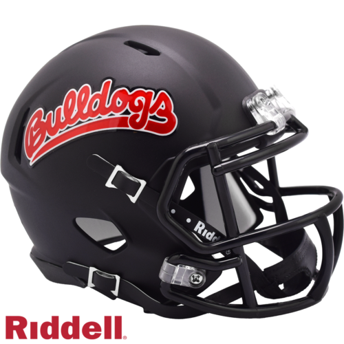 Fresno State Bulldogs Helmet Riddell Replica Mini Speed Style Matte Black