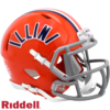 Illinois Fighting Illini Helmet Riddell Replica Mini Speed Style Arched Illini T/B