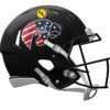 Iowa Hawkeyes Helmet Riddell Replica Mini Speed Style Stars and Stripes Design