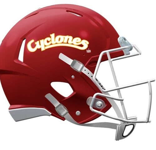 Iowa State Cyclones Helmet Riddell Replica Mini Speed Style Red