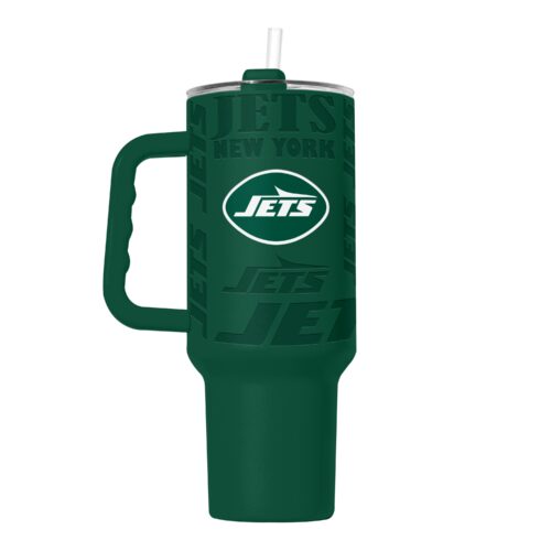 New York Jets Tumbler 40oz Powder Coat Replay