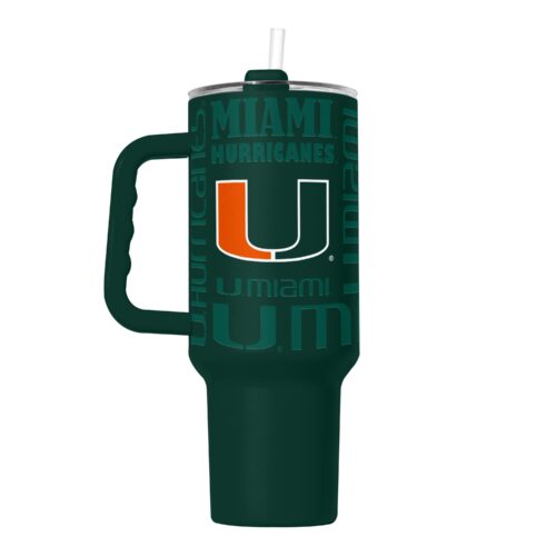 Miami Hurricanes Tumbler 40oz Powder Coat Replay