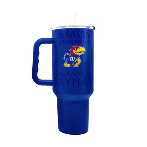 Kansas Jayhawks Tumbler 40oz Powder Coat Replay