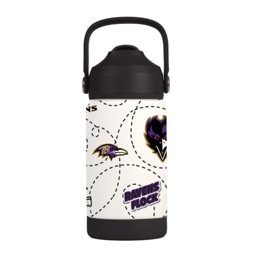 Baltimore Ravens Kids Bottle 12oz Stainless Steel Mascot