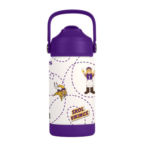 Minnesota Vikings Kids Bottle 12oz Stainless Steel Mascot
