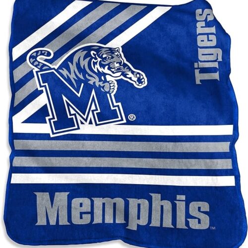 Memphis Tigers Blanket 50×60 Raschel Throw
