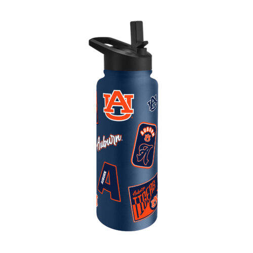 Auburn Tigers Quencher Bottle 34oz Stainless Steel Dreamweave