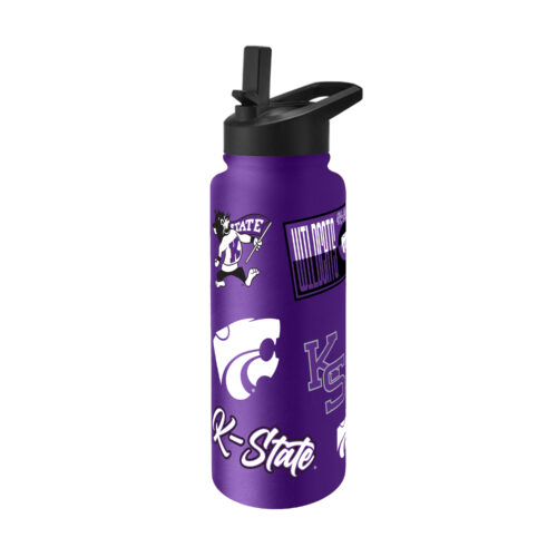 Kansas State Wildcats Quencher Bottle 34oz Stainless Steel Dreamweave