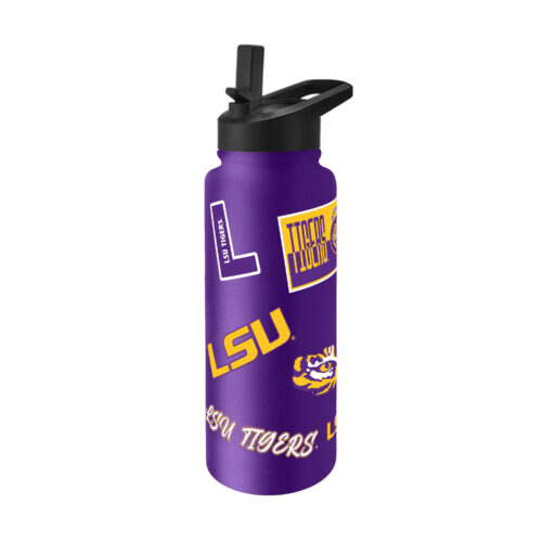 LSU Tigers Quencher Bottle 34oz Stainless Steel Dreamweave
