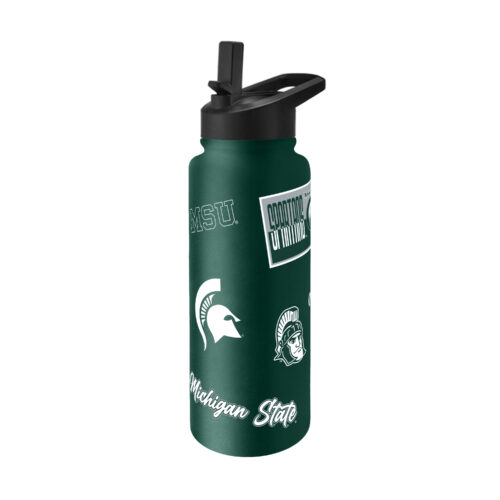 Michigan State Spartans Quencher Bottle 34oz Stainless Steel Dreamweave