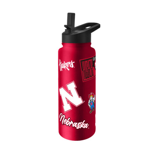 Nebraska Cornhuskers Quencher Bottle 34oz Stainless Steel Dreamweave