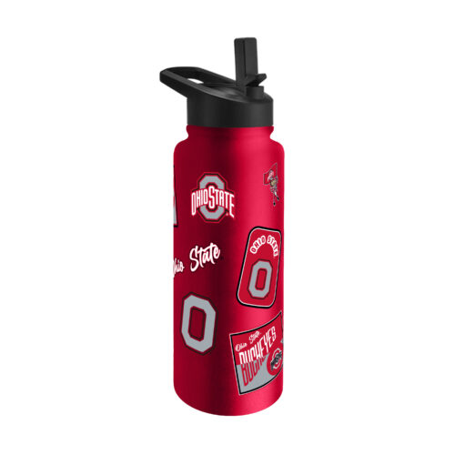 Ohio State Buckeyes Quencher Bottle 34oz Stainless Steel Dreamweave