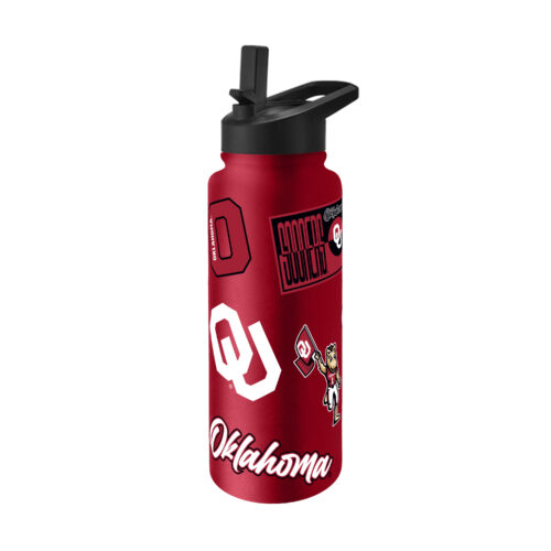 Oklahoma Sooners Quencher Bottle 34oz Stainless Steel Dreamweave