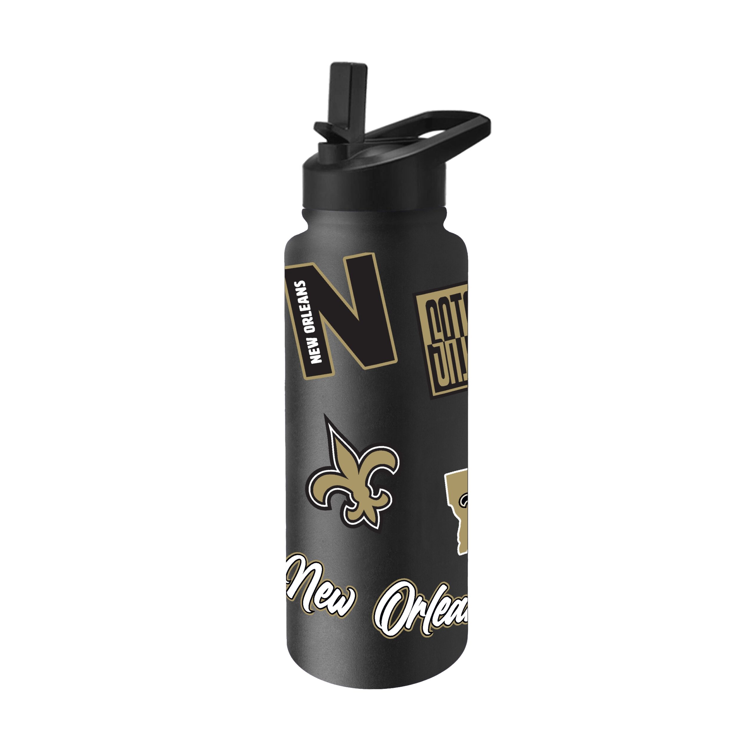 New Orleans Saints Quencher Bottle 34oz Stainless Steel Dreamweave New Orleans Saints Quencher Bottle 34oz Stainless Steel Dreamweave