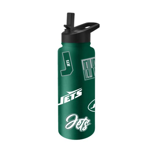 New York Jets Quencher Bottle 34oz Stainless Steel Dreamweave
