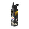 Pittsburgh Steelers Quencher Bottle 34oz Stainless Steel Dreamweave