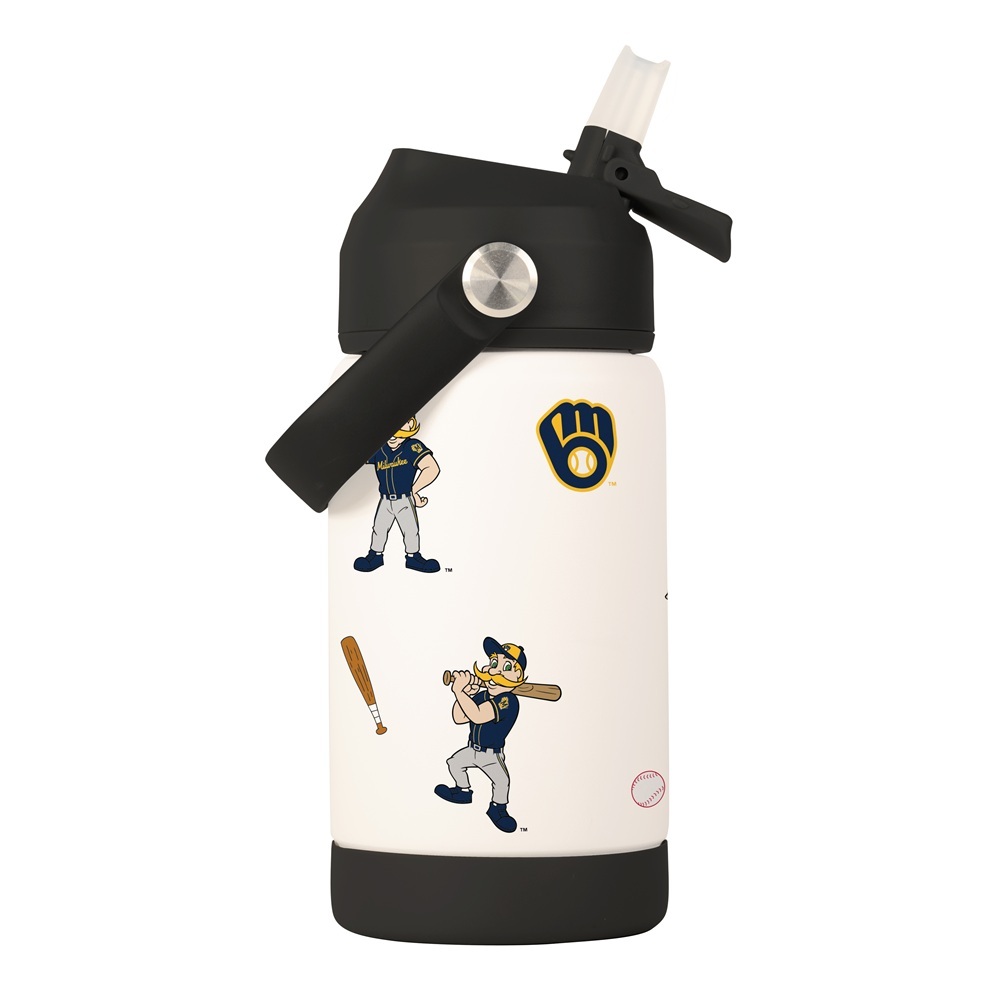 Milwaukee Brewers Kids Bottle 12oz Stainless Steel Mascot Milwaukee Brewers Kids Bottle 12oz Stainless Steel Mascot